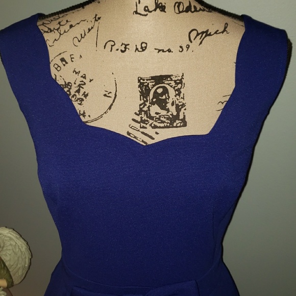 New Modcloth L & M Sleeveless Scallop Bow Dress - Picture 2 of 8